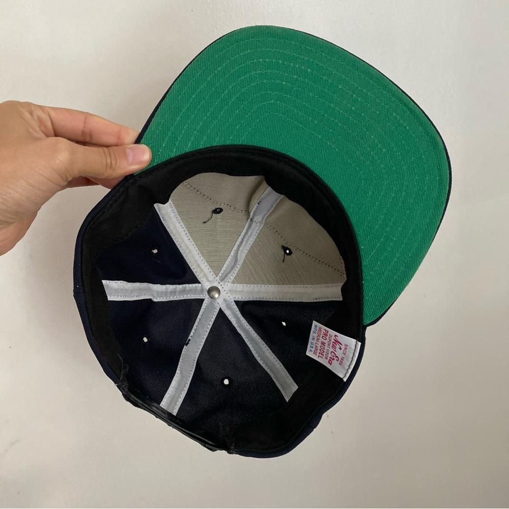 Vintage 80s 90s USS Antietam (CG-54) New Era Snapback Hat Cap made in USA Cobra - Picture 3 of 6